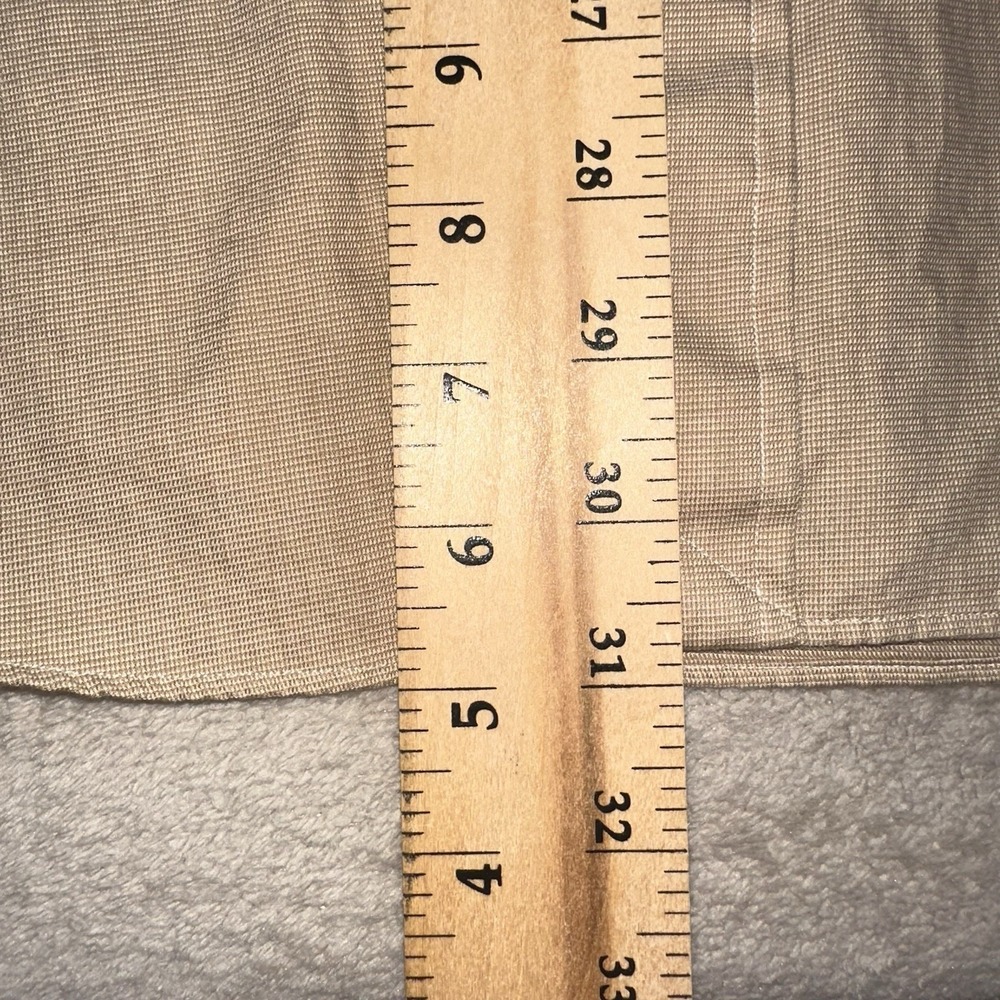 Vintage Polo Ralph Lauren Andrew Shirt Mens XL 16.5 34/35 Beige Tan Woven Cotton - Picture 7 of 9